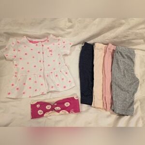 Carter's Pink and White Baby Outfit